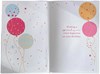 Niece Birthday Card - Balloons and Stars with Gold Foil 9x6"