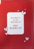 From The Cat Valentine's Day Card - 3D Red Heart with Silver Foil 7x5.25"