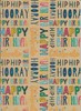 6m Gift Wrapping Paper Roll 2x3m - Brown with Multicoloured Happy Birthday