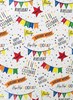 12m Birthday Gift Wrapping Paper 4 x 3m Roll's - Children's Generic Designs