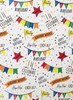 12m Happy Birthday Gift Wrapping Paper - 4 x 3m Roll's - Mixed Male & Female