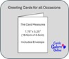 Golden 50th Wedding Anniversary Card - Gold Foiled Hearts 7.75x5.25"