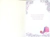 Granddaughter 21st Birthday Card & Badge - Age 21 Lady at Dressing Table 9x6"