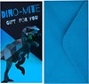 Money Wallet Gift Card & Envelope - Dinosaur Gift for You with Blue Foil 7x3.5"