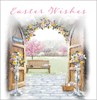 Pack of 8 Religious Blessings Easter Cards 2 Designs - Scenic Spring Church