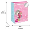 Medium Female Gift Bag - Pink with Koala Bear Hugs and Silver Foil Tag 10"x8.5"