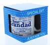 Best Grandad Typo White 11oz Mug In Blue Gift Box - Birthday, Father's Day, Xmas
