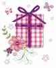 Vintage Floral Happy Birthday Wrapping Paper & 1 Sheet & Matching Gift Tag