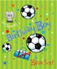 Children's Footballs, Stars & Trophy Wrapping Paper- 1 Sheet & Matching Gift Tag
