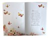 Special Friend Birthday Card - Flowers and Butterflies with Gold Foil Verse 9x6"