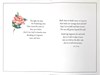 Sympathy Condolence Card with Insert - Pink Rose and Silver Foil Poem Verse 9x6