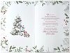 Sister & Family Christmas Card - Christmas Tree & Gifts with Foil 9x6"