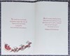 Grandchildren Christmas Card - Santa in Sleigh at Night with Silver Foil 9x6"
