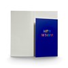 Money Wallet Gift Card & Envelope - Blue with Multicolour Happy Birthday 7x3.5"