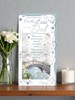 Loss Of Your Dad Sympathy Card Bridge with Flowers and Silver Foil 9x4.75"