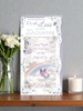 Loss of Your Daughter Sympathy Card - Rainbow Lilac Butterfly Silver Foil 9x4.75