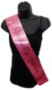 Hot Pink Personalised Hen Party Girl Night Out Satin Ribbon Sash - Black Glasses