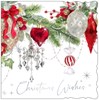 Box of 12 Scenic Premium Inserted Christmas Cards - Garland & Baubles