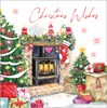 Bumper Box of 50 Family Christmas Cards - 10 Assorted Cute Traditional Designs