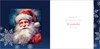 Box Of 12 Scenic Premium Inserted Christmas Cards - Santa Claus & Snowflakes