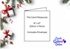 Friend Christmas Card - Bunch of Red & White Roses with Gold Foil 9" x 6"