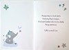 Great Grandson Christening Card - Elephant with Balloons Glitter and Foil 9x6"