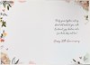 Wife Pearl 30th Wedding Anniversary Card - Champagne Flutes Flowers & Foil 9x6"