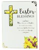 Pack of 10 Religious Blessings Easter Cards 2 Designs - Floral Cross Gold Foil