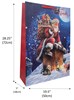 Set of 2 Super Jumbo Christmas Bags Santa Sacks 28x19" Traditional Santa
