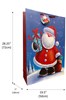 Set of 2 Super Jumbo Christmas Bags Santa Sacks 28x19" Traditional Santa