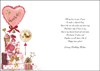 Jonny Javelin Fiancée Birthday Card - Pink Presents Balloons & Foil 9x6.25"