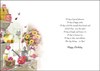 Jonny Javelin Sister-in-Law Birthday Card - Flowers in Kitchen with Foil 9x6.25"