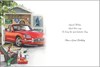 Jonny Javelin Open Male Birthday Card - Red Classic Sports Car & Foil 7.25x5.5"