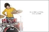 Jonny Javelin Birthday Card - Boy and Drum Kit with Silver Foil 7.25x5.5"