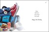Age 17 Birthday Card - 17th Birthday Red Trainers Blue Sports Bag 7.5x5.5"