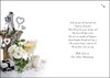 Husband Silver 25th Wedding Anniversary Card - Champagne Bucket 9x6.25"