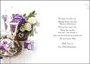 Wife Pearl 30th Wedding Anniversary Card - Champagne Flutes Flowers & Foil 9x6"
