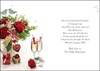 Jonny Javelin Wife Ruby 40th Wedding Anniversary Card - Roses & Glasses 9x6.25"