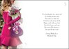 Jonny Javelin Granddaughter Birthday Card - Lady in Pink Dress & Flowers 9x6.25"