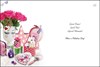 Jonny Javelin Female Birthday Card - Make Up Flowers Glitter Foil 7.75x5.25"