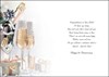 Jonny Javelin First 1st Wedding Anniversary Card - Champagne Glasses 9x6.25"