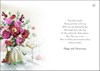 Jonny Javelin Ruby 40th Wedding Anniversary Card - Champagne & Flowers 9x6.25"