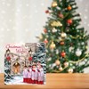 Pack of 12 Religious Square Foil Christmas Cards - Choir Boys & Church