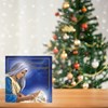 Pack of 12 Religious Square Christmas Cards with Gold Foil - Mary and Joseph