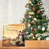 Pack of 12 Religious Square Christmas Cards with Gold Foil - Mary and Joseph
