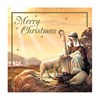Pack of 12 Religious Square Christmas Cards with Gold Foil - Mary and Joseph