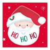 Pack of 20 Mini Square Christmas Cards - 2 Designs - Santa & Friends in Car