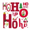 Pack of 20 Mini Square Christmas Cards - 2 Designs - Santa Ho Ho Snowman Penguin