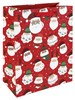 Set of 6 Christmas Gift Bags with Handle & Tag - Mixed Cute Traditional Designs