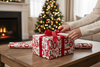 16m (4 x 4m) Cute Christmas Gift Wrap Paper Roll - Santa Snowman Ho Ho Ho